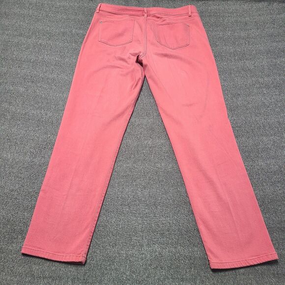 J Jill Jeans Womens 12 Pink Slim Boyfriend Straight Leg Denim Pants - Picture 8 of 10